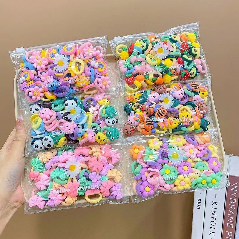 Rubber Hair Ties Manufacturer - 2025 Hot Selling Children's Cute Candy Color Small Mini Set Soft for Women Children Girls