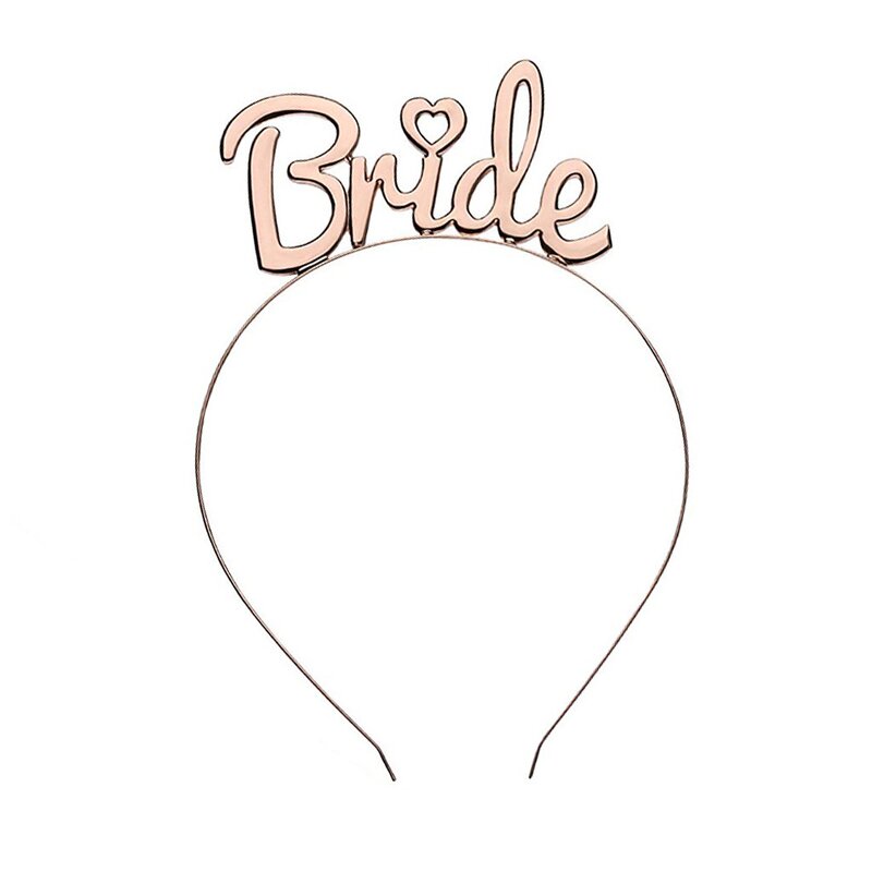 Sash Headband Manufacturer - with Crown Tiara Hot Stamping Print for Bridal Shower Bachelorette Party