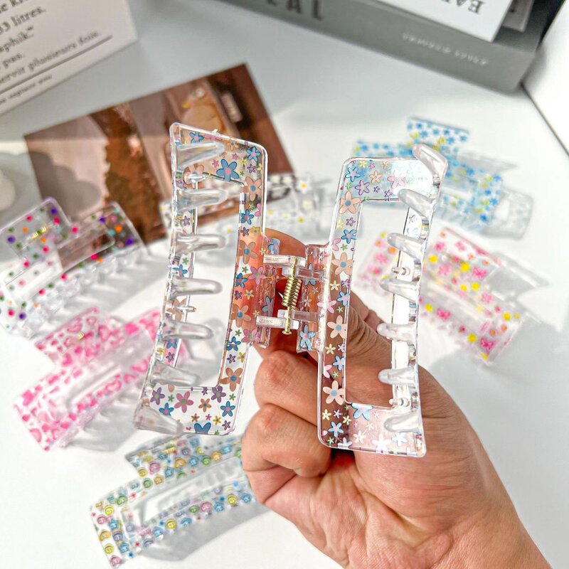 Hair Claw Clip Manufacturer - Summer Fresh Transparent Printed Fruit for Girls Women