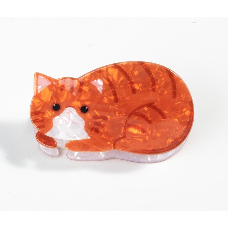 Hair Claw Clips Manufacturer - New Cute Cat Cartoon Print PVC Material Animals for Girls Women