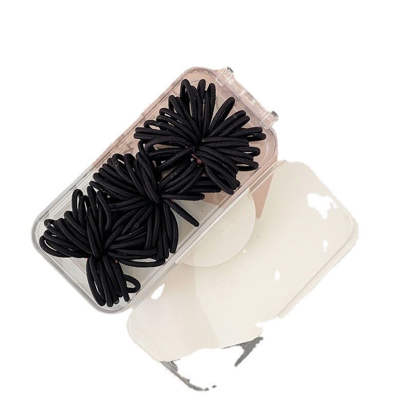 Elastic Hair Bands Manufacturer - 90pcs Boxed Sweet Party-Style Candy-Colored Rubber Ponytail Hair Rope for Girls