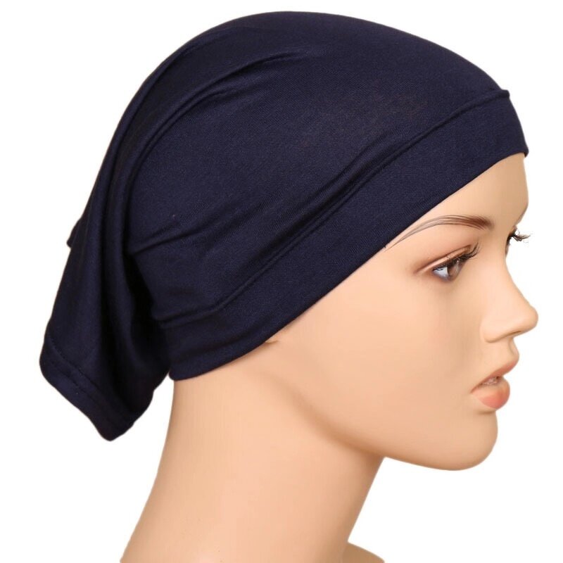 Muslim Hat Manufacturer - Wholesale Monochrome Malaysian Bottom Fashion High Elastic Mercerized Cotton Silk Cotton
