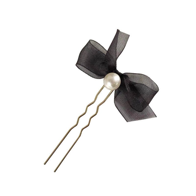 Hairpins Manufacturer - Women's Alloy U-Shaped Simulated Pearl Bridal Sweet Barrette Clips