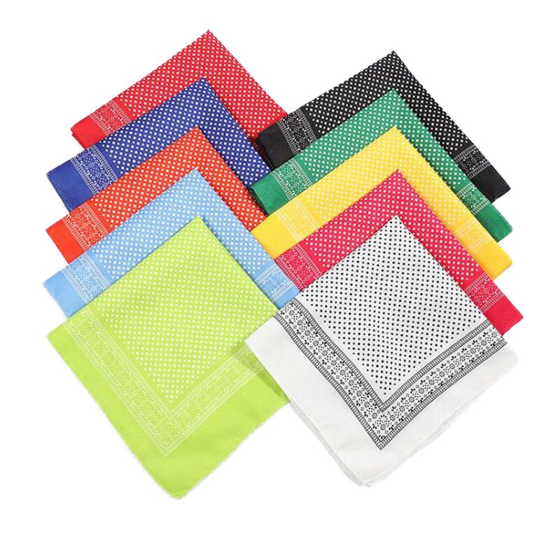Bandana Manufacturer - Polka Dot Soft Cotton Red Men Classic Polka Dots Neck Tube 100% Cotton Multi Purpose Gift Set