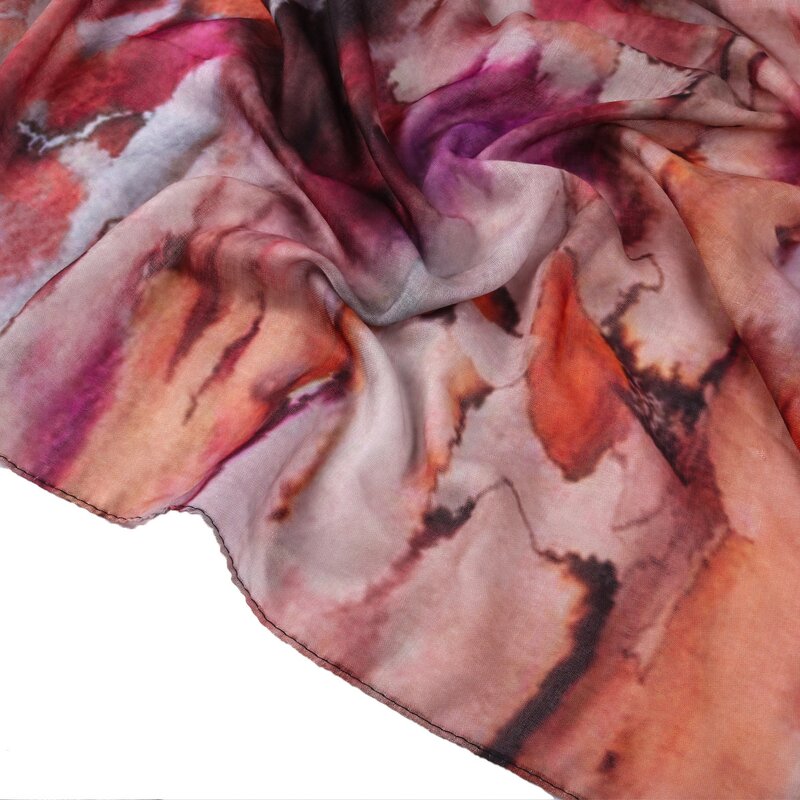 Hijab Scarf Manufacturer - 2024 Print Breathable Light Weight Soft Cotton Rayon Viscose Woven Modal Muslim Women Shawl