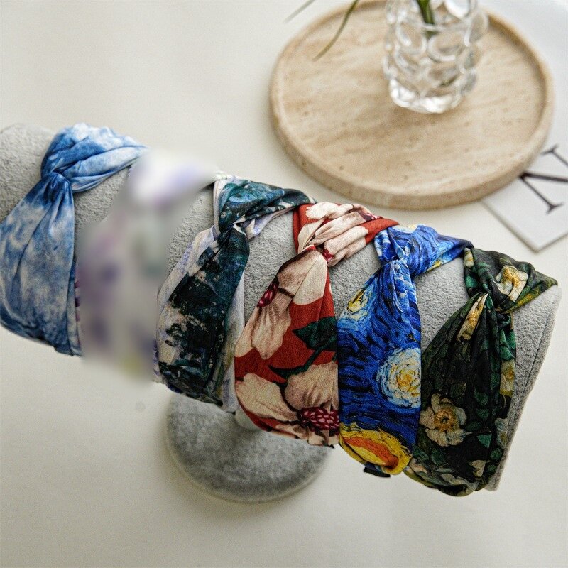 Women's Headband Manufacturer - New Style Stylish Classic Boho Satin with Alloy