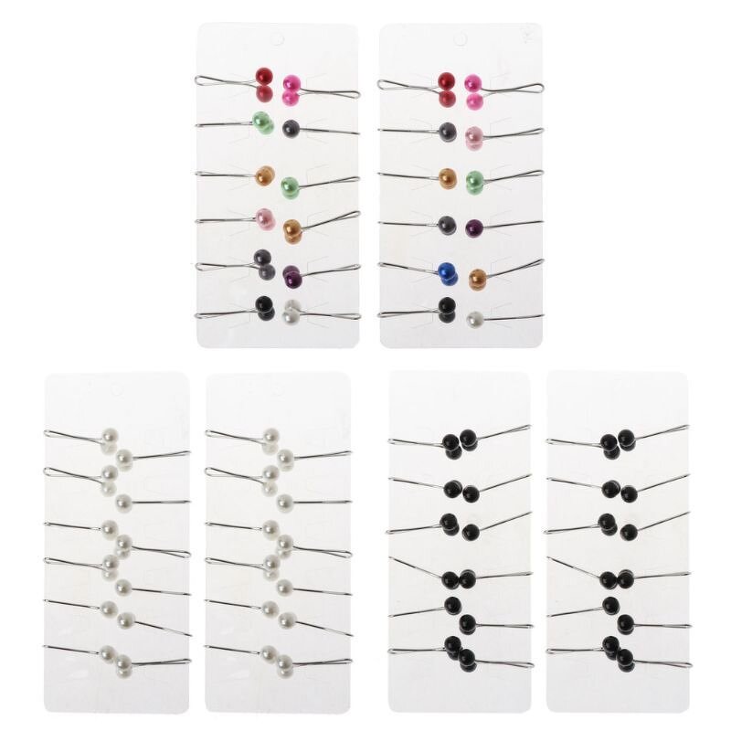Scarf Clip Manufacturer - Wholesale Women's U-needle Pearl Muslim Style Accessories Headband Accessories