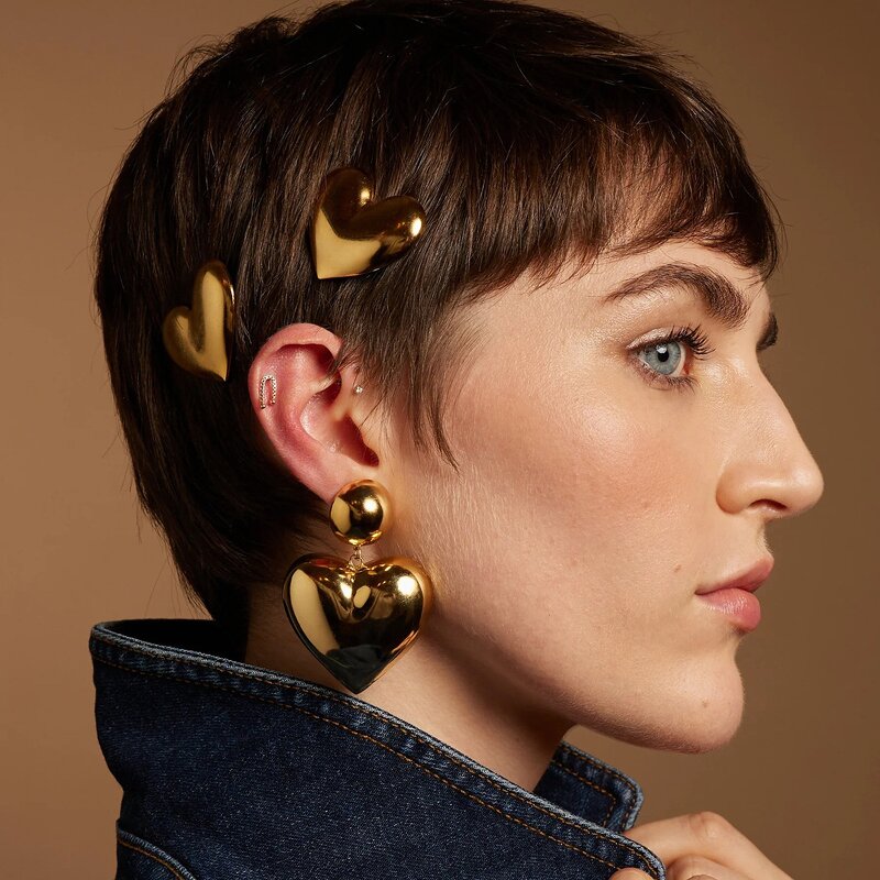 Hair Clip Manufacturer - Waterproof Metal Stainless Steel Bow Heart Pearl Flower for Women Girl Gift