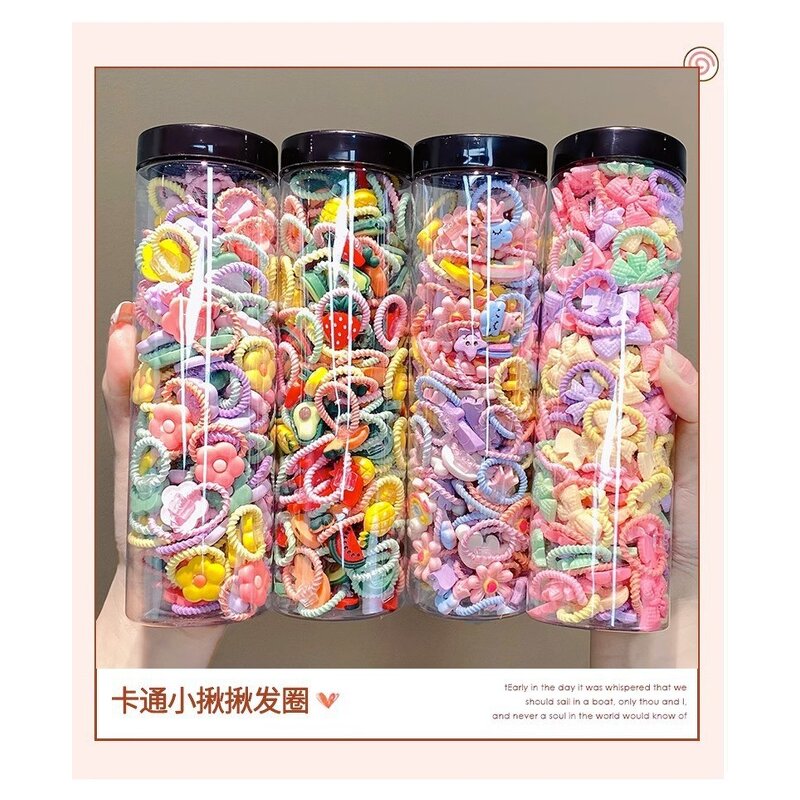 Rubber Hair Ties Manufacturer - 2025 Hot Selling Children's Cute Candy Color Small Mini Set Soft for Women Children Girls