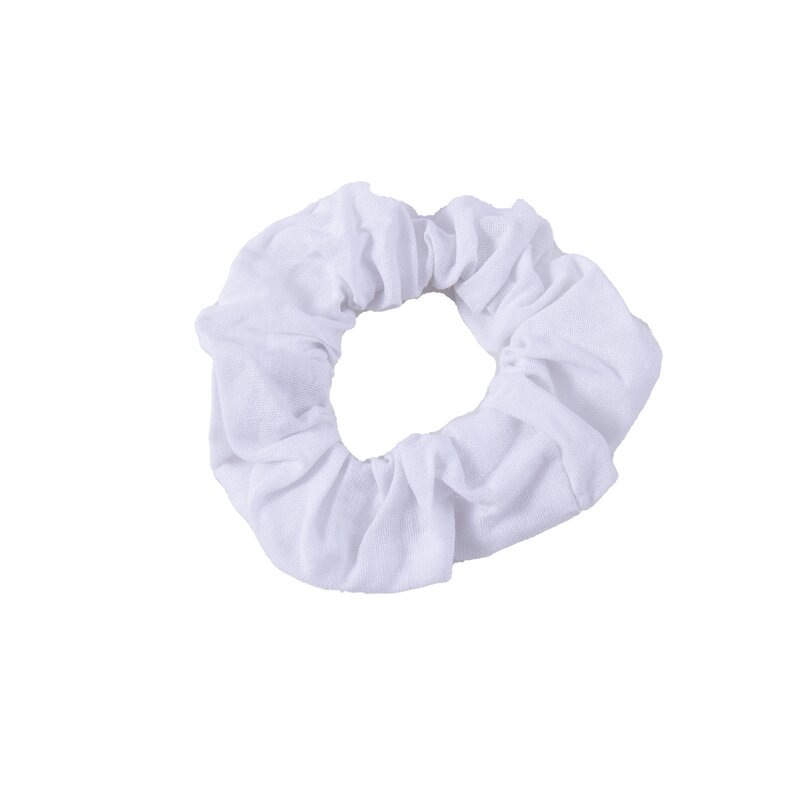 Hair Ties Manufacturer - DIY Women's Pure Cotton White European American Fabric Personalized Rubber Band Headband