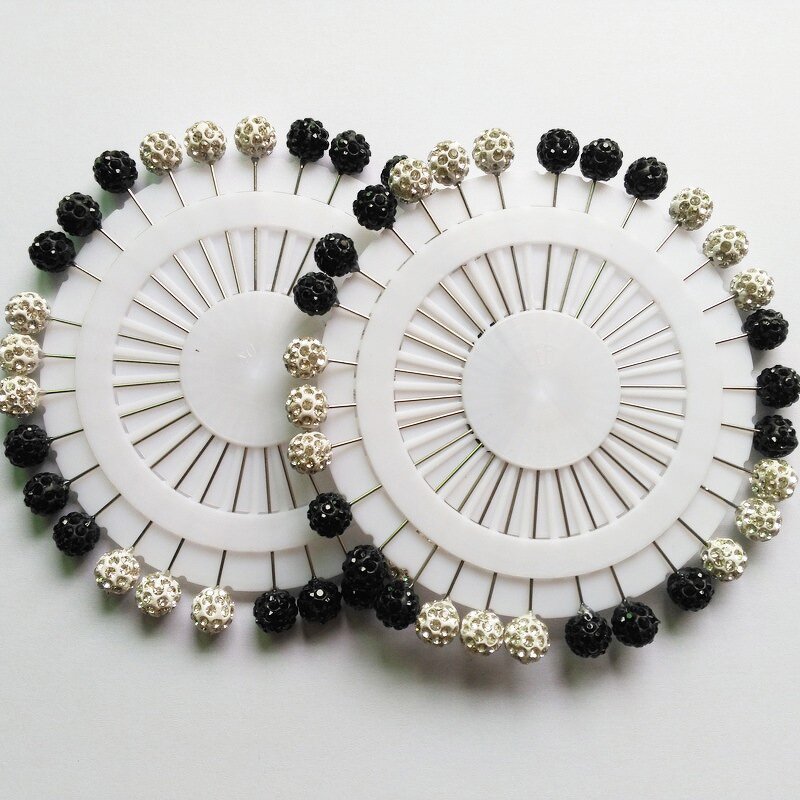 Hijab Scarf Pins Manufacturer - 2024 New Fashion 10mm Crystal Ball Muslim Brooch Scarf Clips Wedding Pin for Women