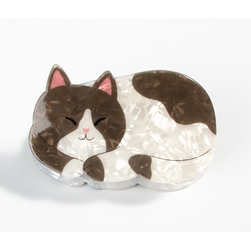Hair Claw Clips Manufacturer - New Cute Cat Cartoon Print PVC Material Animals for Girls Women