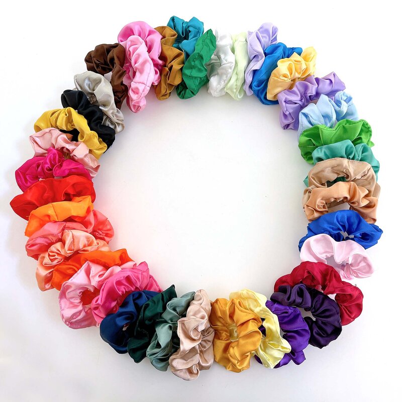 Hair Scrunchies Manufacturer - Hot Sale Fabric Available Fashionable Wholesale Hair Ties for Girls Women