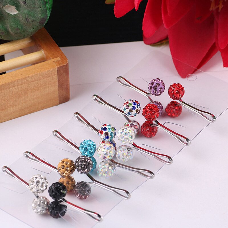Scarf Clip Manufacturer - Factory Wholesale Casual Fashion Diamond Ball Neck Silk Women's Decorative Jewelry Needle
