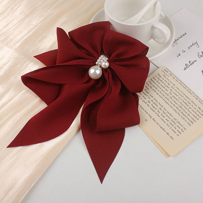 Ponytail Clip Manufacturer - New Women's Large Bow Big Ribbon Solid Color Sweet Style for Girls