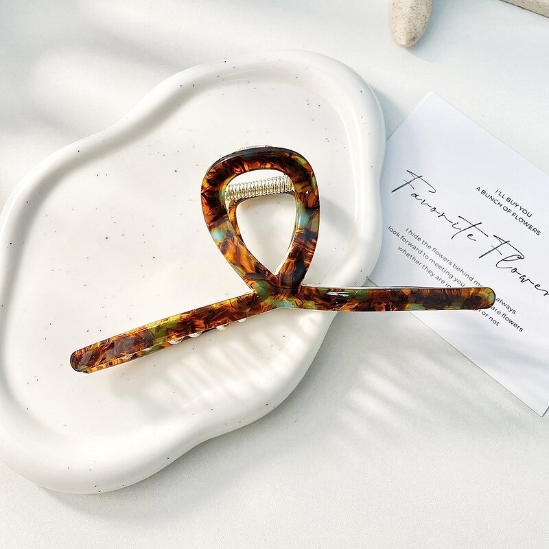 Claw Hair Clip Manufacturer - Women's Premium Back Metal Shark Clip High-end Headwear