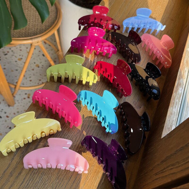 Hair Claw Clip Manufacturer - New French Acetate Jelly Color Elegant Daily Headwear for Girls Women