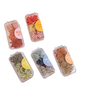 Elastic Hair Bands Manufacturer - 90pcs Boxed Sweet Party-Style Candy-Colored Rubber Ponytail Hair Rope for Girls