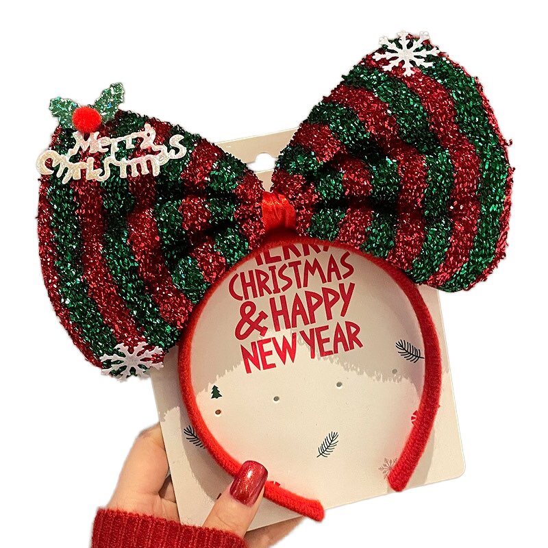 Hairband Manufacturer - Christmas New Year for Kids Cartoon Xmas Tree with Bow Antlers for Girls