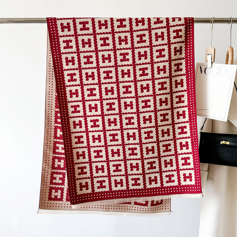 Square Scarf Manufacturer - 2023 Little for Style Camellia Imitation Cashmere Women Winter Korean Version Versatile Elegant