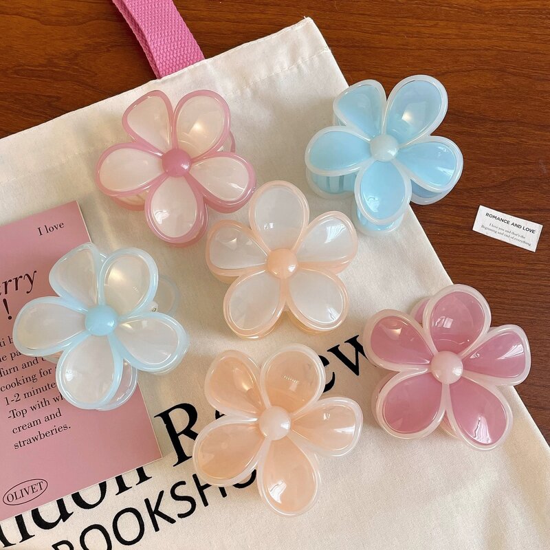 Hair Claw Clip Manufacturer - 2025 Spring Summer New Product Flower Sweet for Women