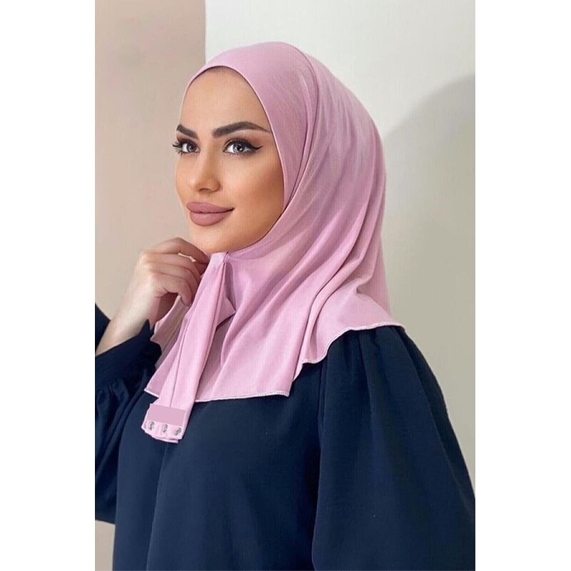 Hijab Set Manufacturer - 2022 Yiwu Hot Selling Button Hat Scarf Fashion New Solid Color Women's Wrap Wholesale
