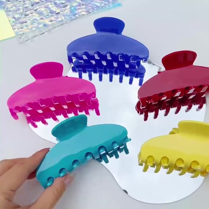 Hair Claw Clip Manufacturer - New French Acetate Jelly Color Elegant Daily Headwear for Girls Women