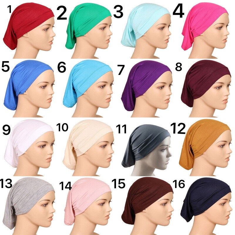 Muslim Hat Manufacturer - Wholesale Monochrome Malaysian Bottom Fashion High Elastic Mercerized Cotton Silk Cotton