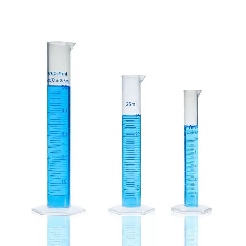 Measuring Cylinder Manufacturer - Laboratory Wholesale 100ml 200ml PP with Stopper Glass Graduated
