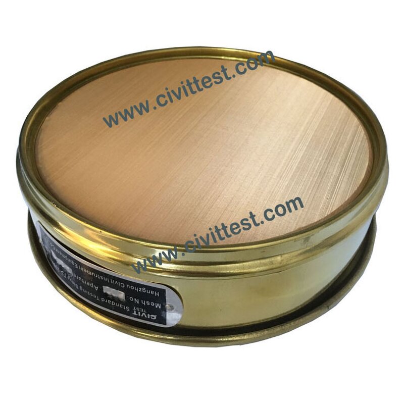 Test Sieve Manufacturer - 200mm Wire Mesh Soil Laboratory Brass