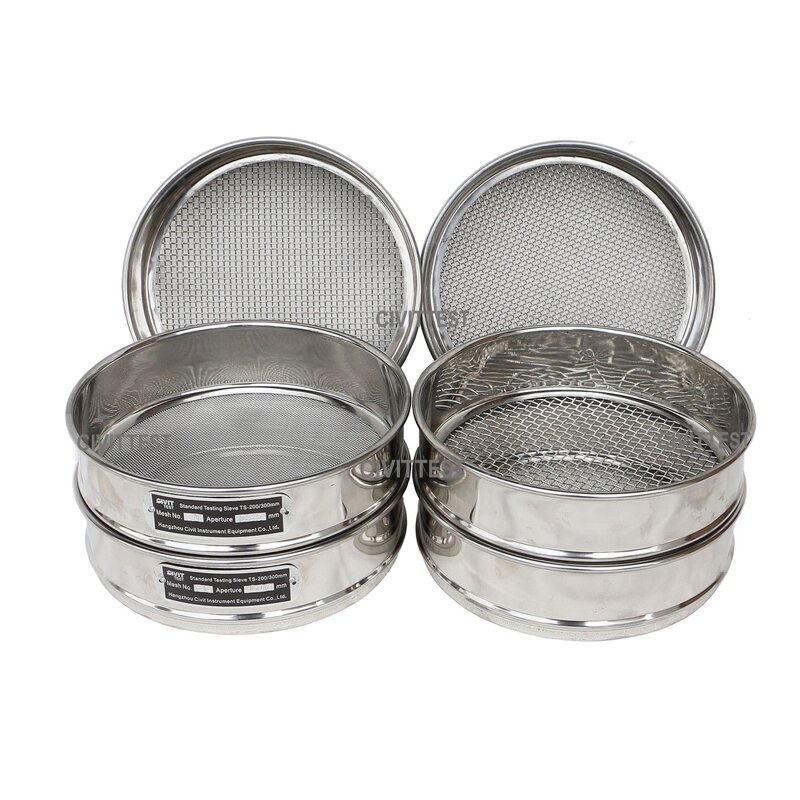 Test Sieve Set Manufacturer - Laboratory Stainless Steel Soil Aggregate Sand Particle Analysis Manual