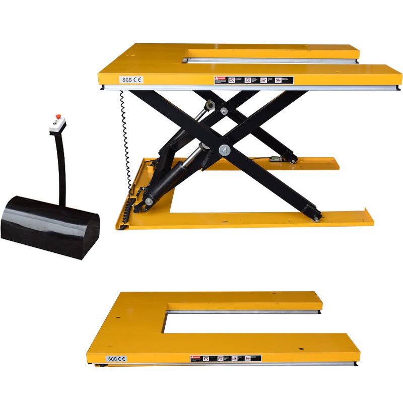 Full Electric Scissor Lift Table Manufacturer - HU1001 1T 0.86M Factory Supply 1 Ton Stationary