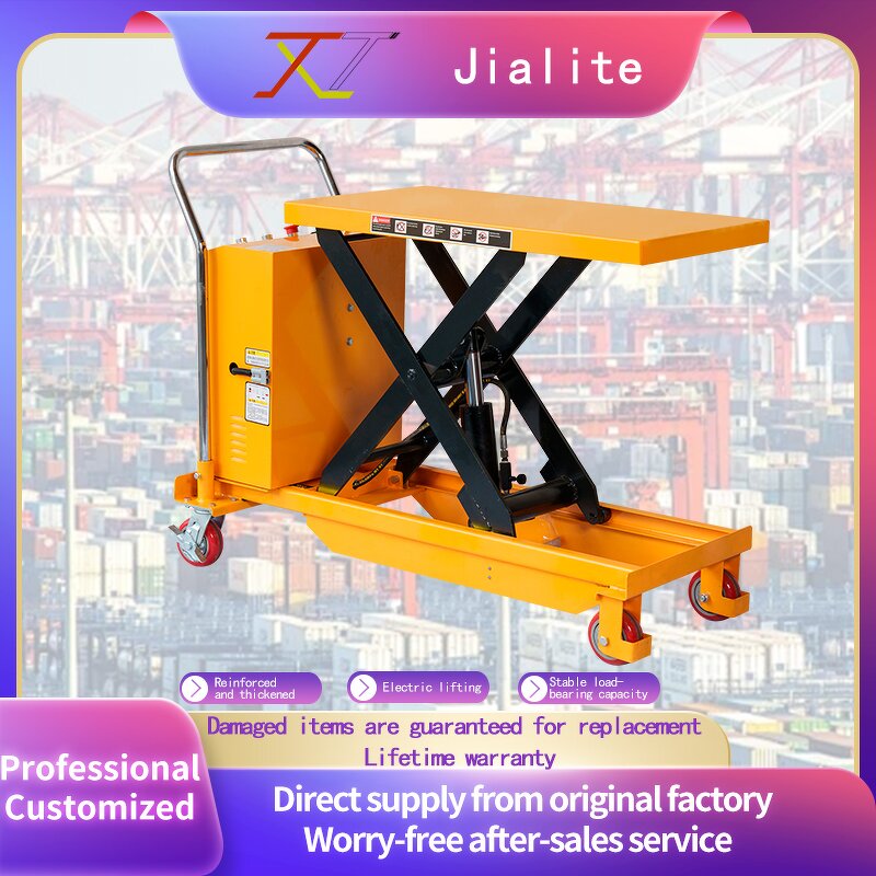 Electric Scissor Lift Table Manufacturer - JIALITE 2000KG 1.7M New Mobile Semi Electric Portable for Retail