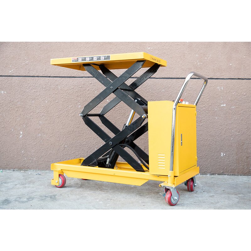 Hand Lift Table Manufacturer - 500KG 905*500MM 1.5M Hydraulic Lifter with Electric Motor Trolley