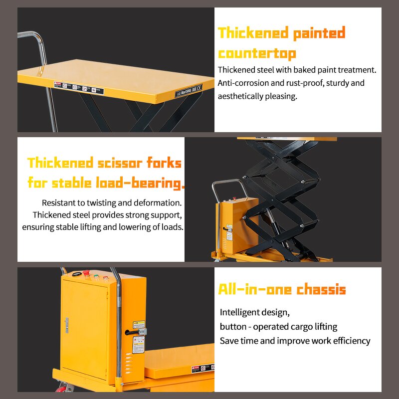 Electric Scissor Lift Table Manufacturer - JIALITE 2000KG 1.7M New Mobile Semi Electric Portable for Retail