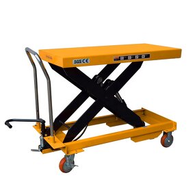 Scissor Table Lift Manufacturer - 2000 KG 1M Manual Hydraulic Large Platform Hand Lifting Truck