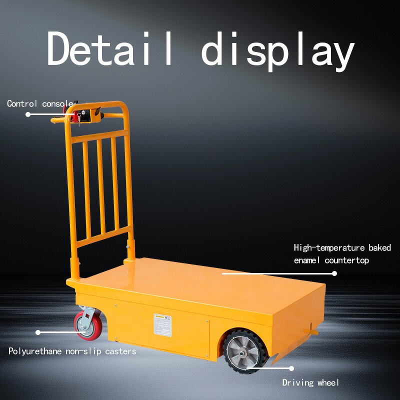 Electric Cargo Platform Trolley Manufacturer - JIALITE 500KG Full Electric Vehicle with Flatbed Metal Material