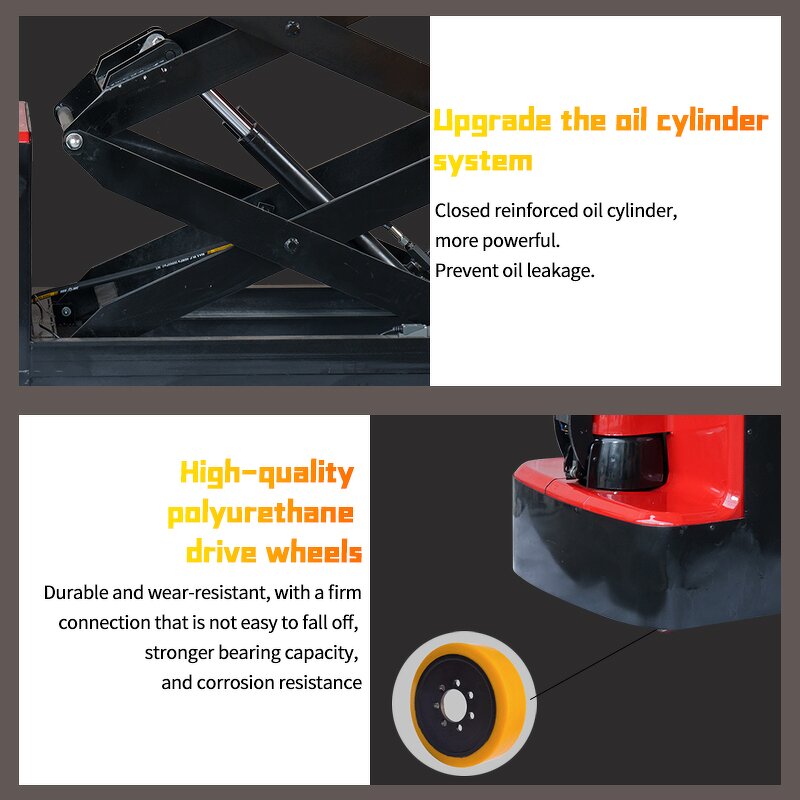 Mobile Scissor Lift Table Manufacturer - JIALITE QDD1017 1000kg 1.7M Height Full Electric Hydraulic for Warehouse