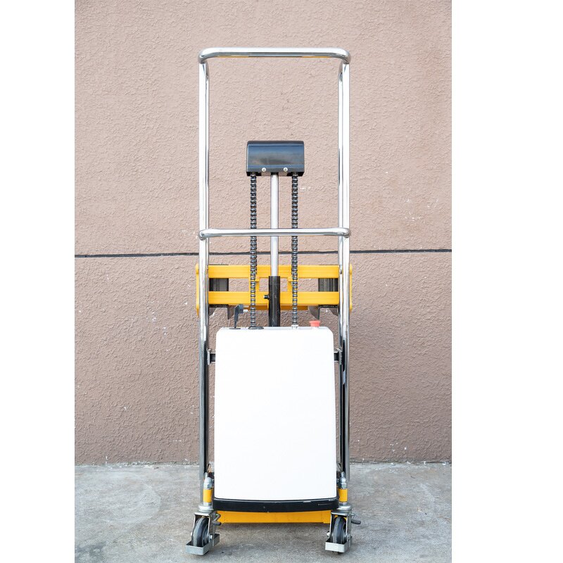 Outdoor Electric Stacker Pallet Truck Manufacturer - 1.3M with 400KG Load Capacity Chain Sling Type for Retail & Hotels