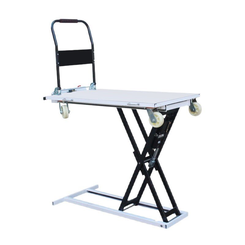 Portable Hydraulic Lift Truck Manufacturer - JIALITE New Car Household Hand Truck Scissor Lift Flatbed Truck CE