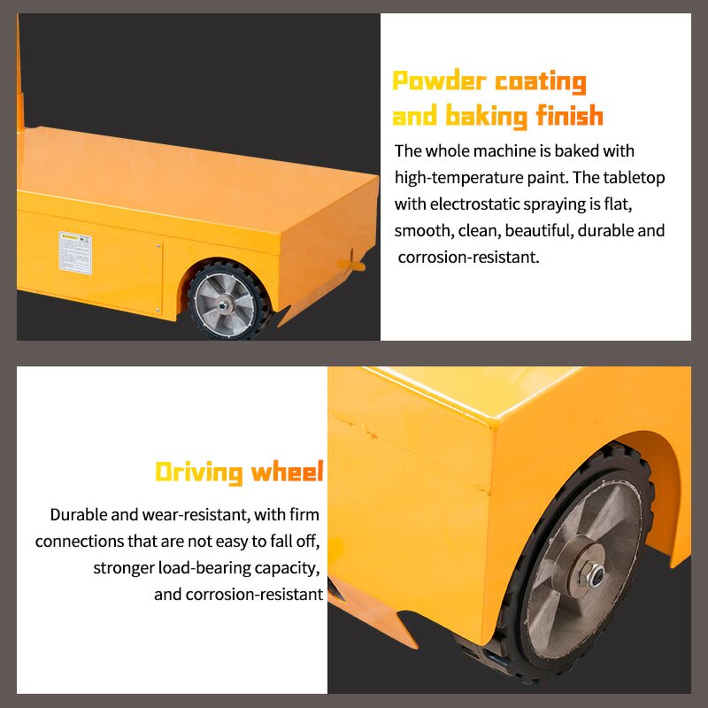 Electric Cargo Platform Trolley Manufacturer - JIALITE 500KG Full Electric Vehicle with Flatbed Metal Material