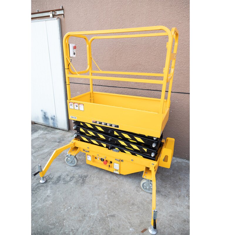 Portable Electric Scissor Lift Manufacturer - New 300 KG 4M Hydraulic Aerial Work Platform Remote Control