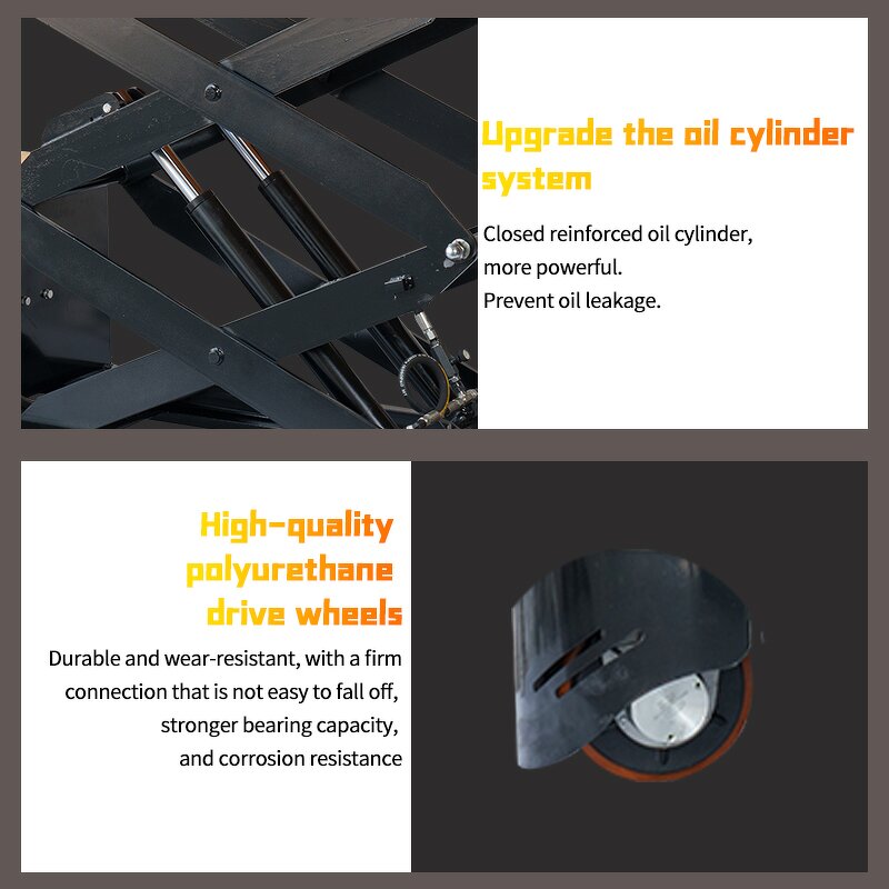 Fully Electric Scissors Lift Manufacturer - Jialite 1.5M Portable Mobile Lift Table 500kg Small Handling Model FET0515