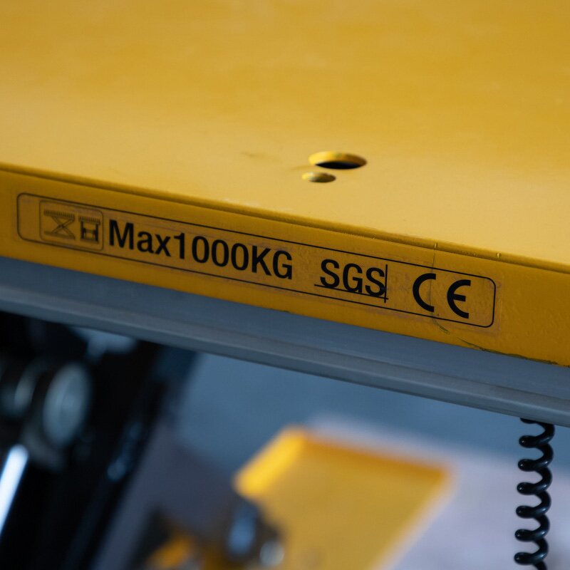 Electric Platform Lift Table Manufacturer - HD1002 1T 0.86M 1600x1140MM Scissors Chain Pallet Lifter for Hotels Restaurants Retail