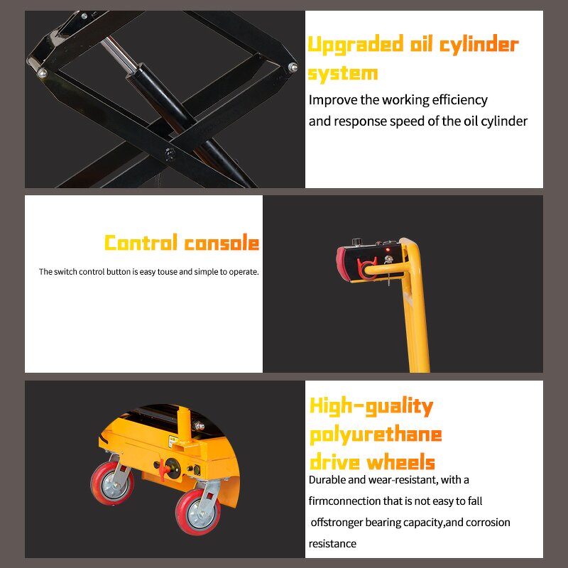 Electric Portable Cargo Lifting Platform Manufacturer - JIALITE EPTS400 400KG 1.5M Fully Electric Lift Table for Retail