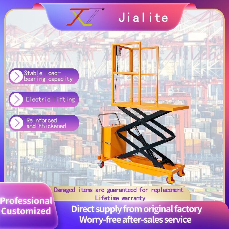 Aerial Lift Table Manufacturer - JIALITE 2M New Design Mobile Electric Portable Scissor Hydraulic 500kg Capacity