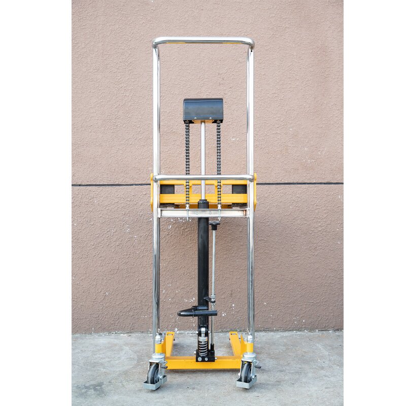 Light Weight Portable Lifting Platform Manufacturer - 400KG 1.3M Material Handling Equipment Manual Stacker Trucks