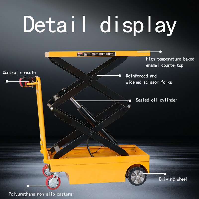Electric Portable Cargo Lifting Platform Manufacturer - JIALITE EPTS400 400KG 1.5M Fully Electric Lift Table for Retail
