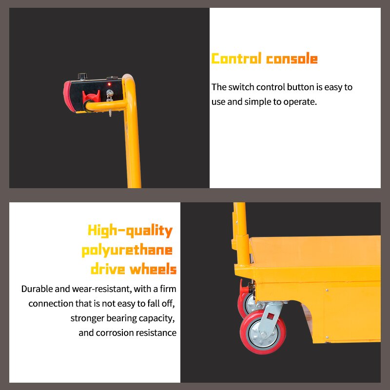 Electric Cargo Platform Trolley Manufacturer - JIALITE 500KG Full Electric Vehicle with Flatbed Metal Material