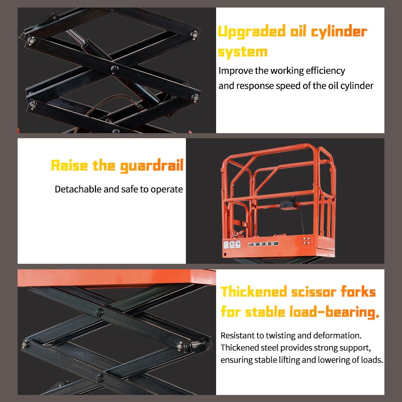 Custom Mobile Electric Aerial Work Lift Table Manufacturer - JIALITE 300KG Capacity 3.9M Hydraulic Scissor Aerial Lift